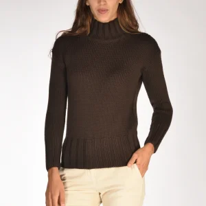 Zanone Slowear Maglia Lupetto Marrone Donna