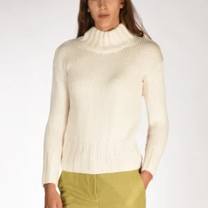 Zanone Slowear Maglia Lupetto Bianco Naturale Donna