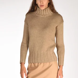 Zanone Slowear Maglia Lupetto Marrone Chiaro Donna