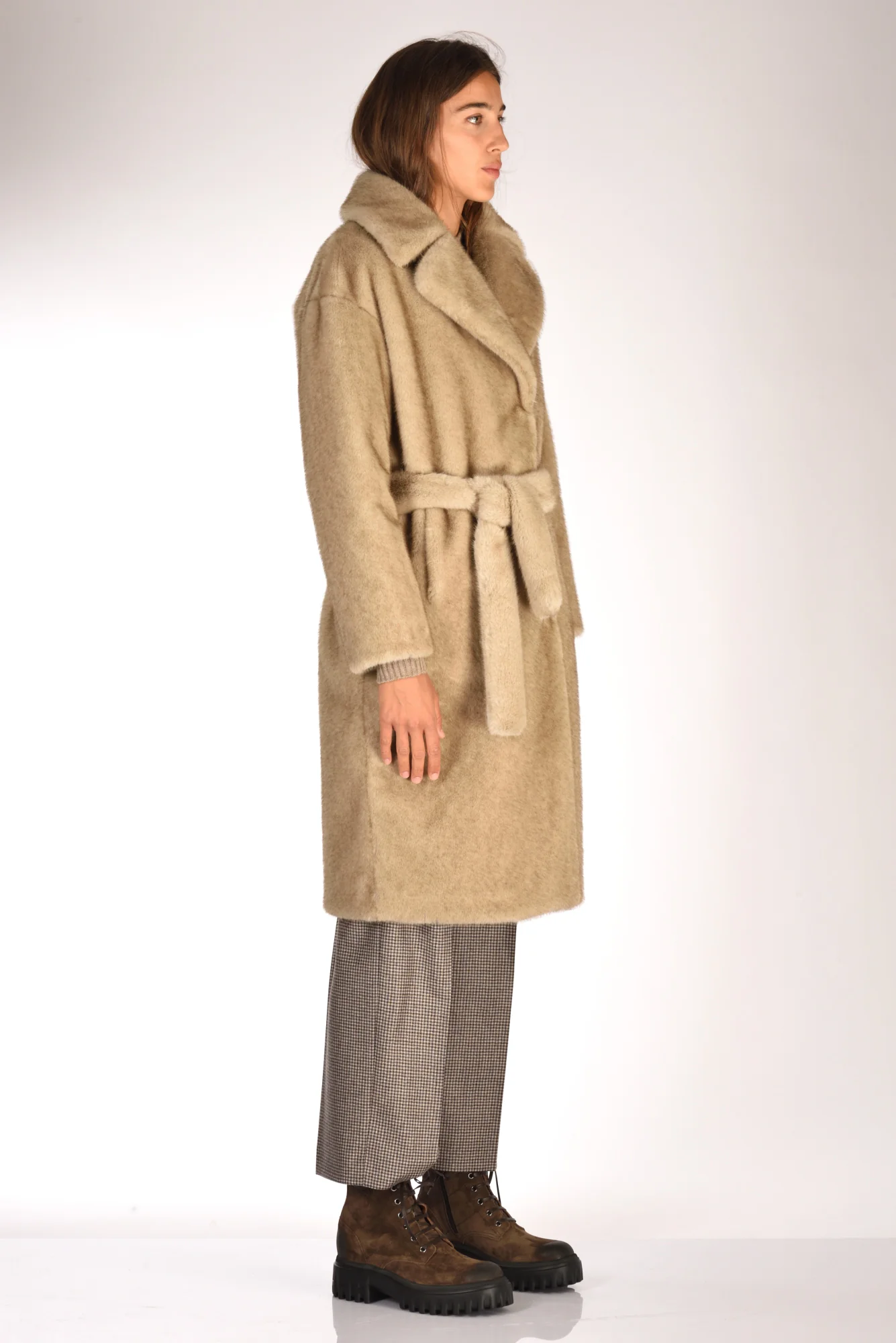 Herno Cappotto Ecofur Beige Donna - immagine 5