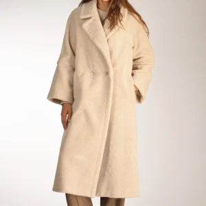 Herno Cappotto Ecofur Beige Chiaro Donna