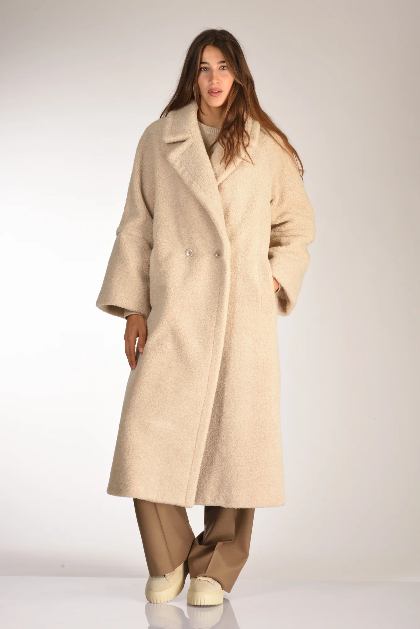 Herno Cappotto Ecofur Beige Chiaro Donna - immagine 2