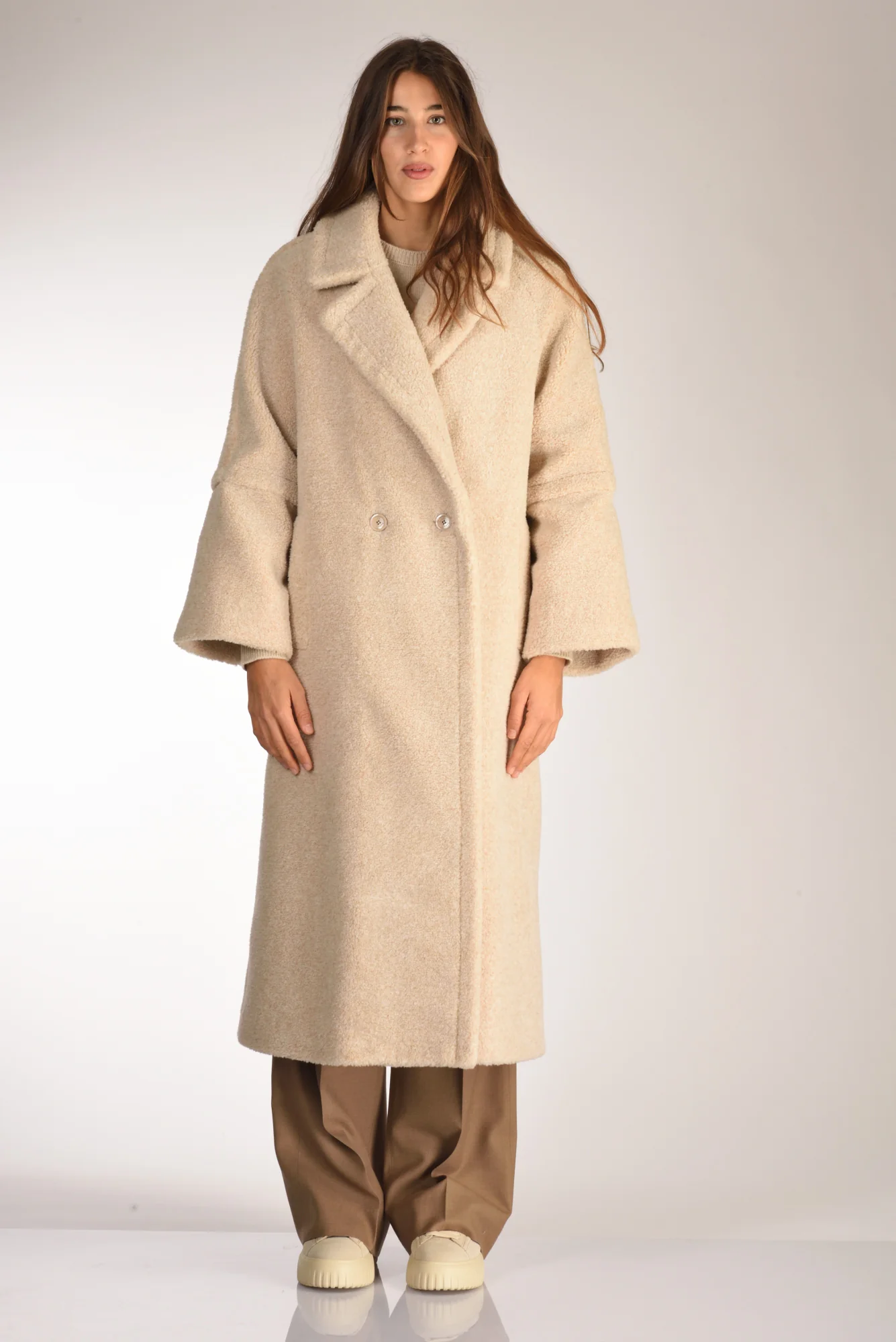 Herno Cappotto Ecofur Beige Chiaro Donna - immagine 3