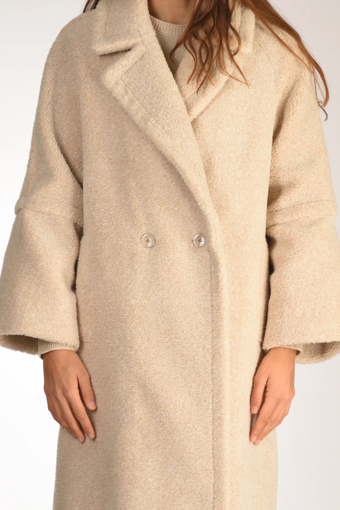 Herno Cappotto Ecofur Beige Chiaro Donna - immagine 4