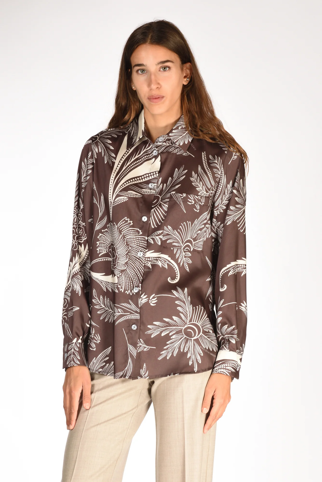 5 Progress Camicia Stampata Marrone Donna - immagine 2