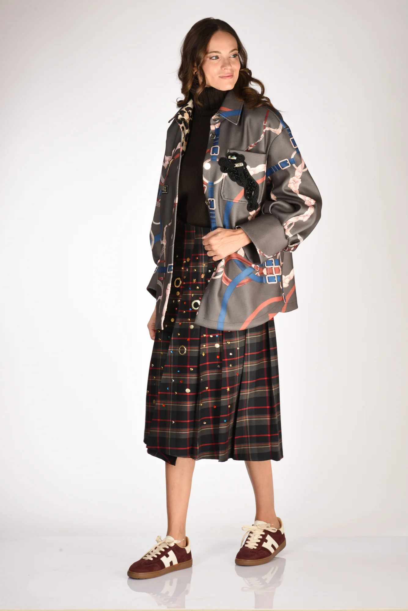 5 Progress Cappotto Camicia Verde Donna