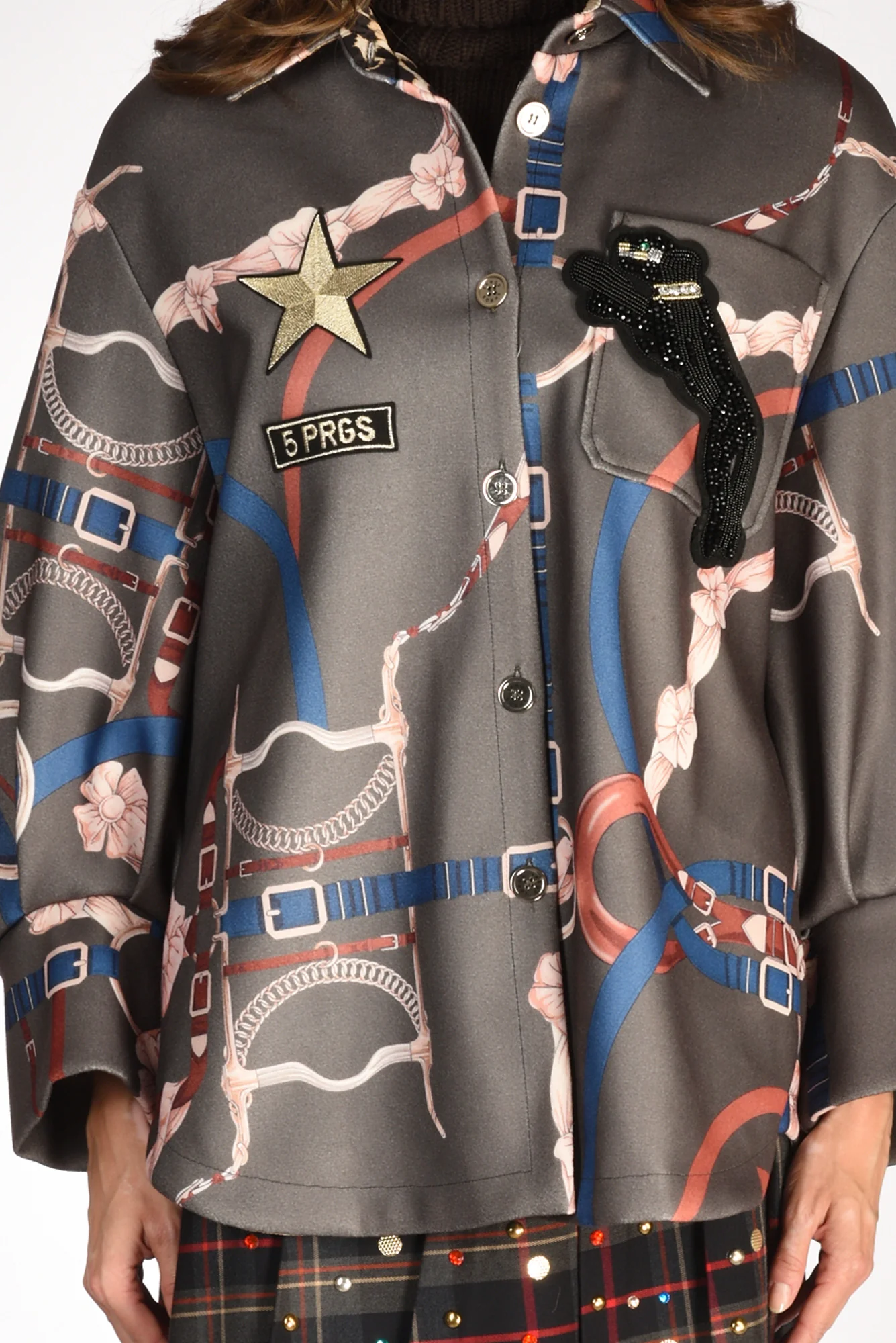 5 Progress Cappotto Camicia Verde Donna - immagine 5