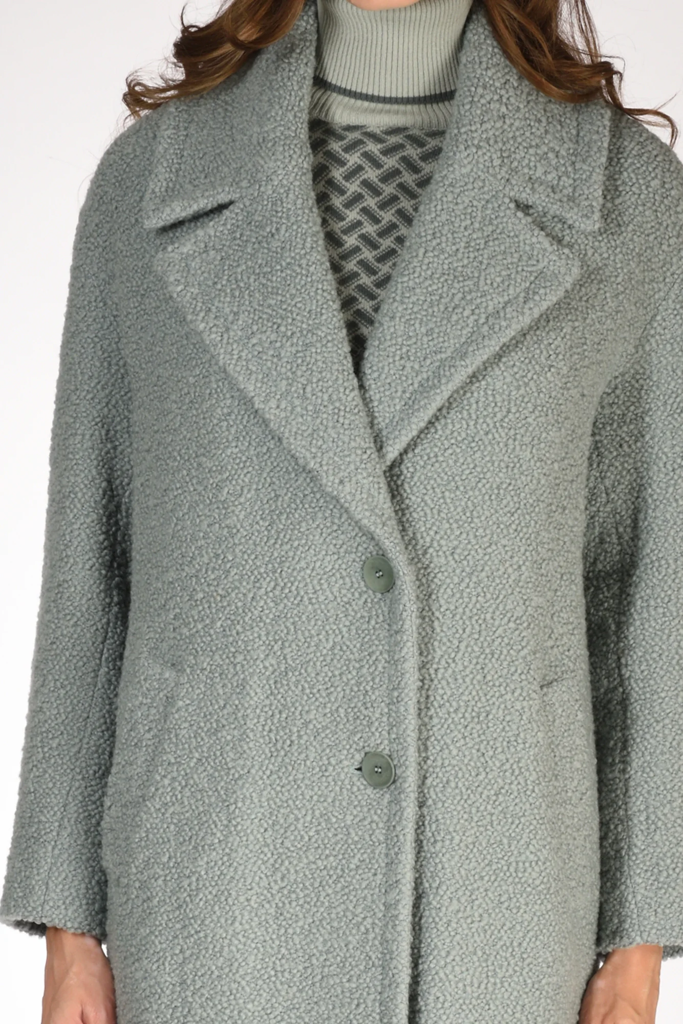 Mouche Cappotto Azzurro Donna - immagine 5