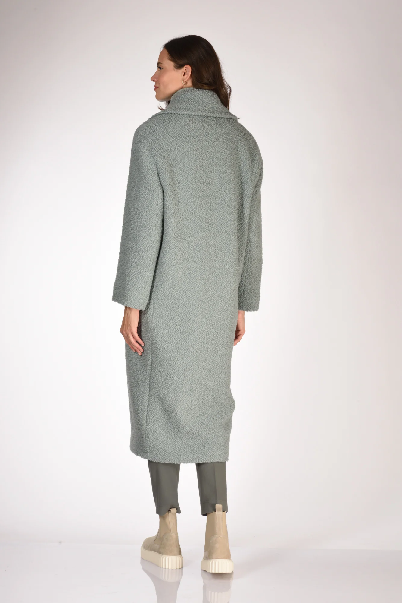 Mouche Cappotto Azzurro Donna - immagine 7