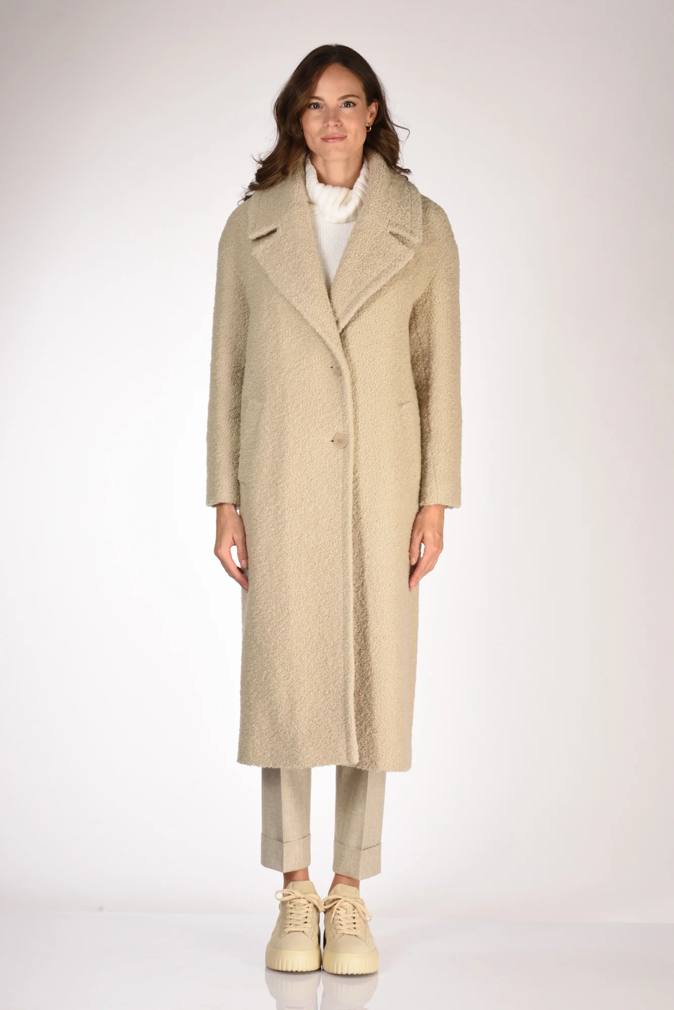 Mouche Cappotto Beige Donna - immagine 3