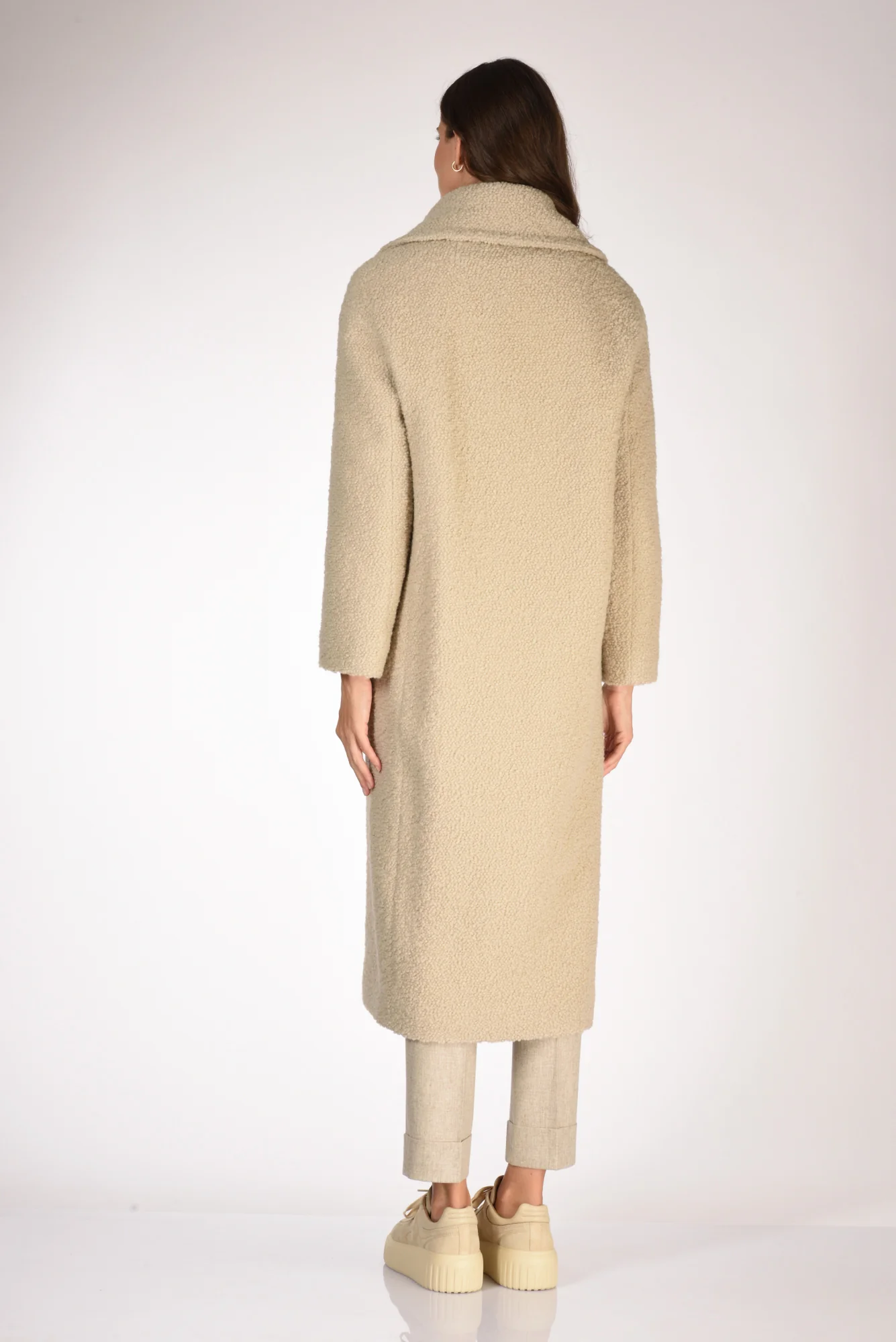 Mouche Cappotto Beige Donna - immagine 6