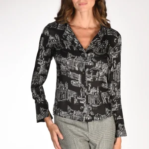 Alessandro Enriquez Camicia Nero/bianco Donna