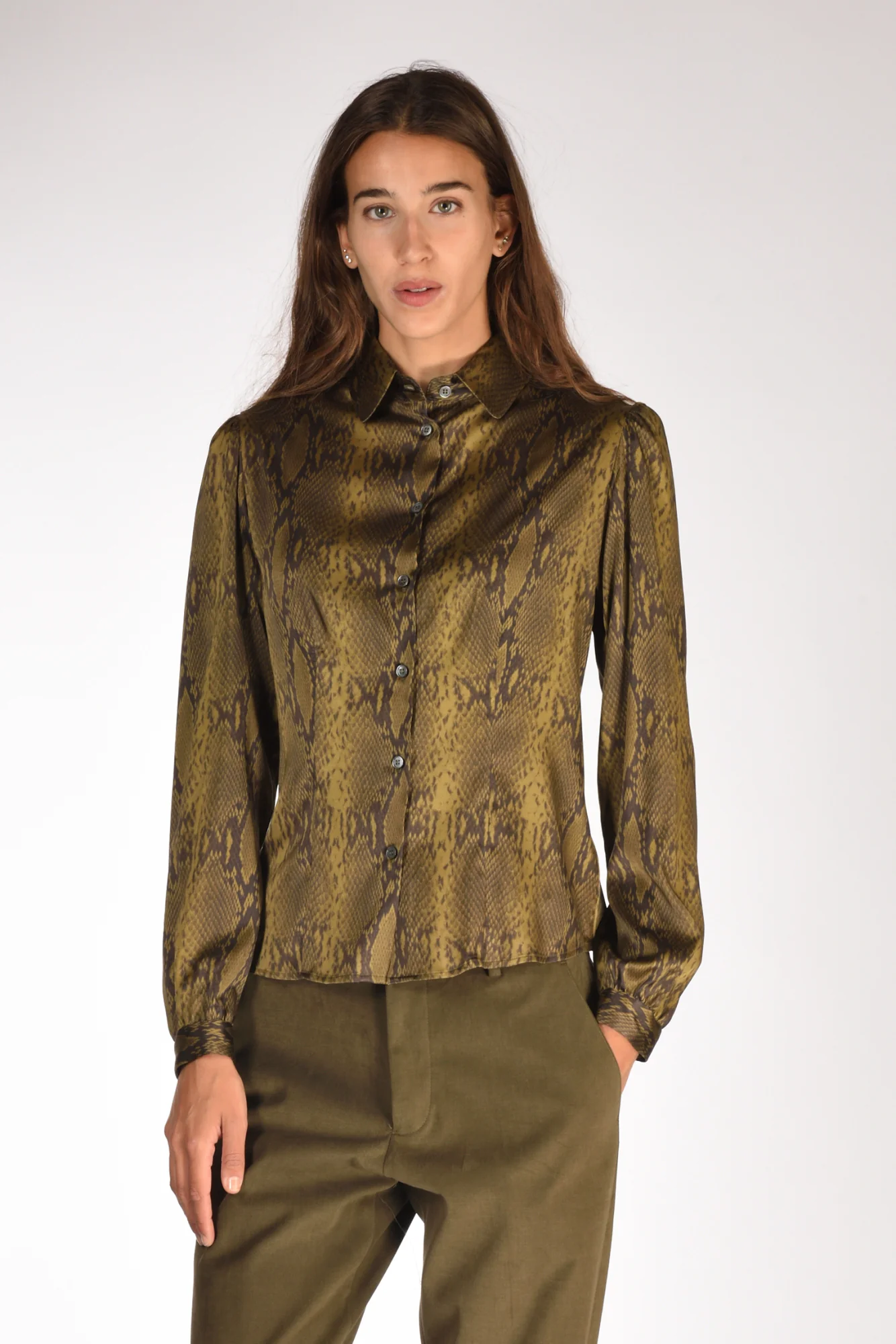 Robert Friedman Camicia Stampata Verde/nero Donna - immagine 2