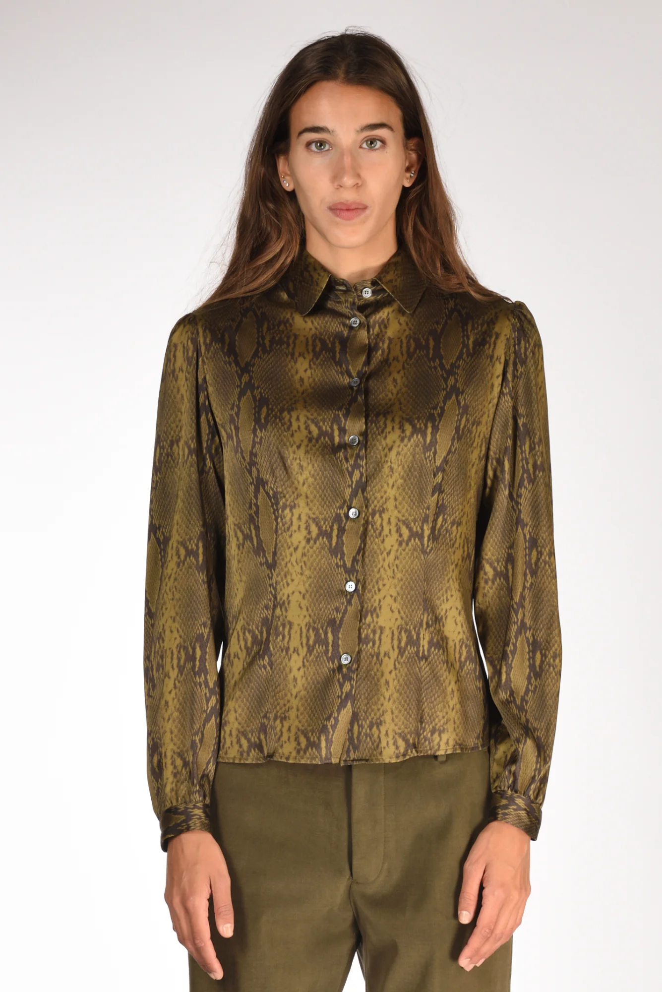 Robert Friedman Camicia Stampata Verde/nero Donna - immagine 3