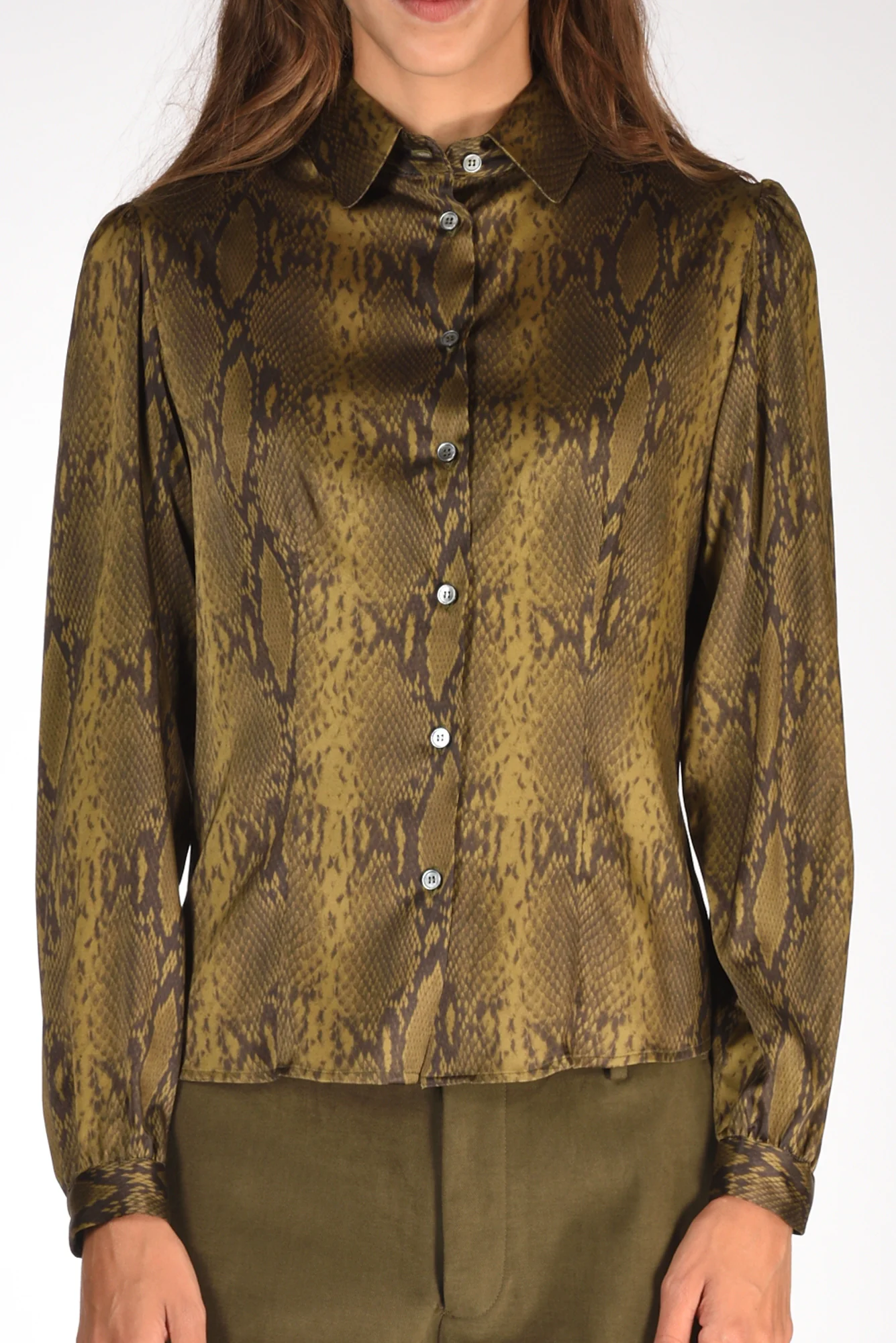 Robert Friedman Camicia Stampata Verde/nero Donna - immagine 4