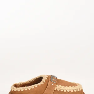 Mou Sabot Beige Cuoio Donna