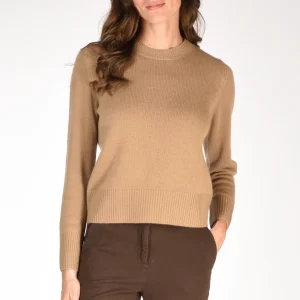 Allude Maglia Girocollo Beige Scuro Donna