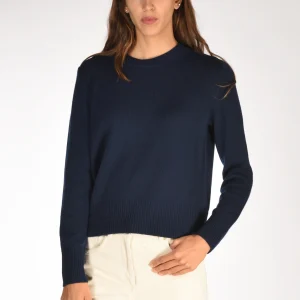 Allude Maglia Girocollo Blu Donna