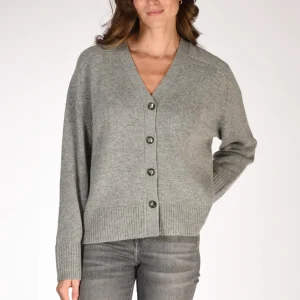 Allude Maglia Cardigan Grigio Donna