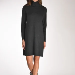 Allude Abito In Maglia Grigio Scuro Donna