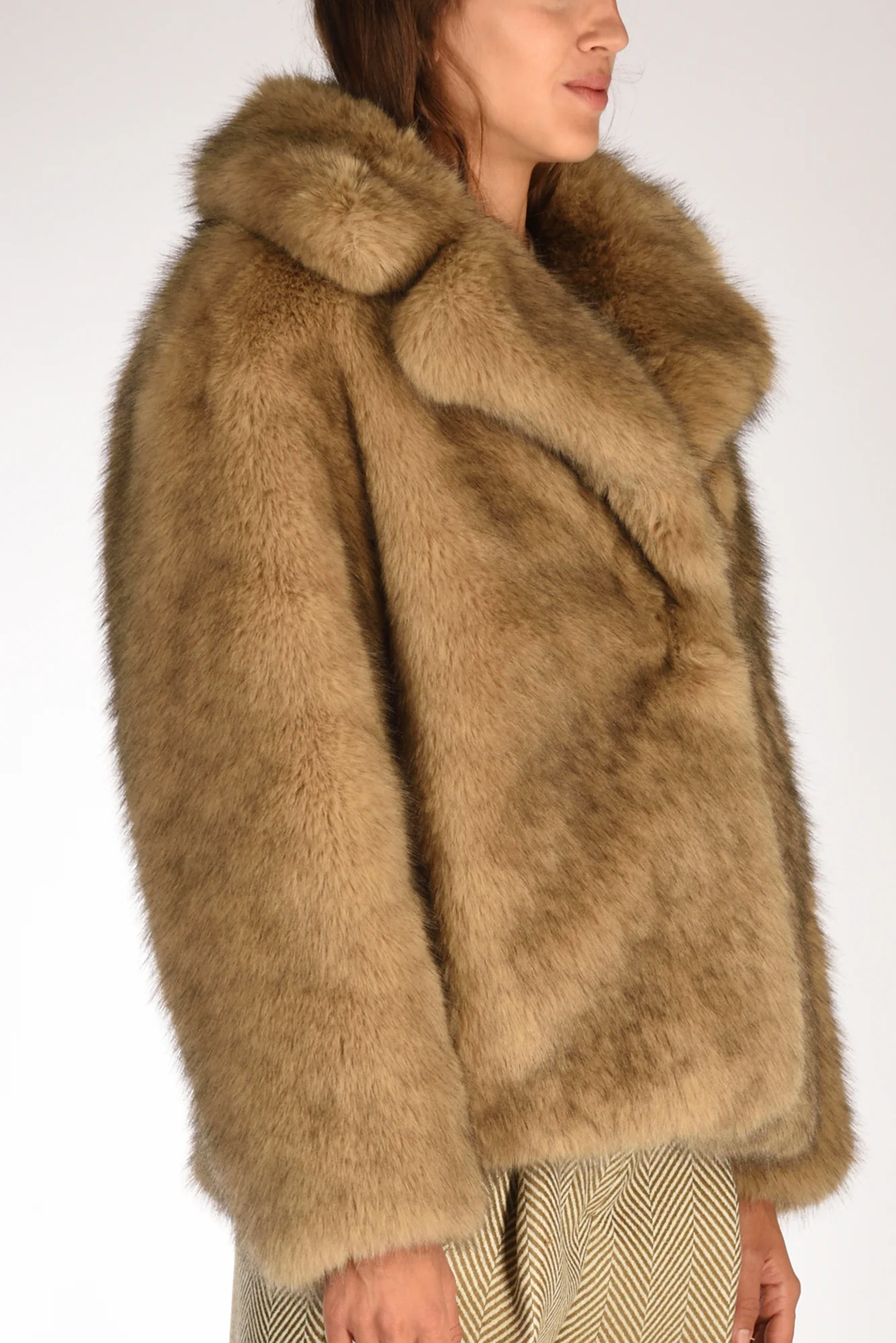 Stand Studio Ecofur Valentina Beige Donna - immagine 4