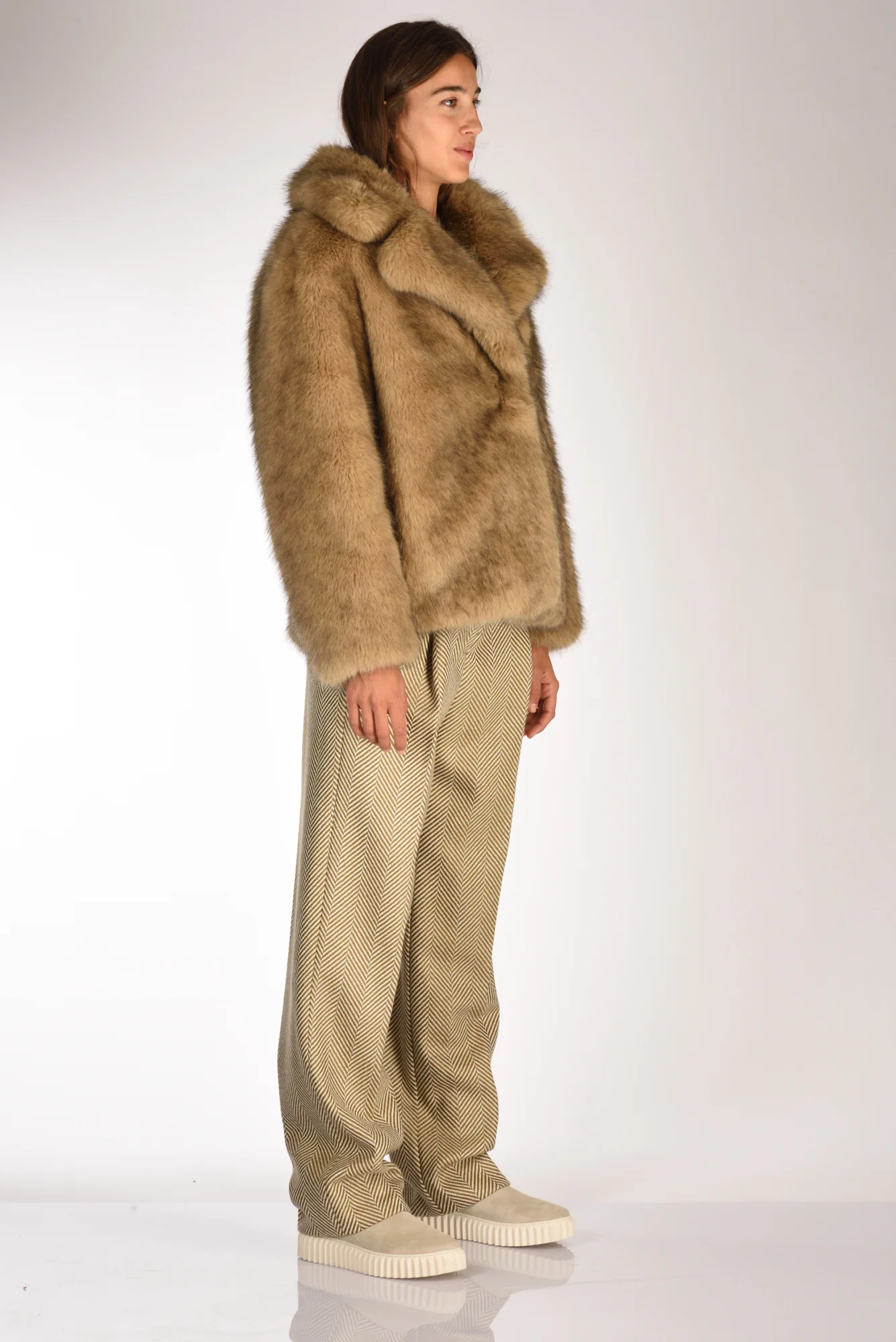 Stand Studio Ecofur Valentina Beige Donna - immagine 5