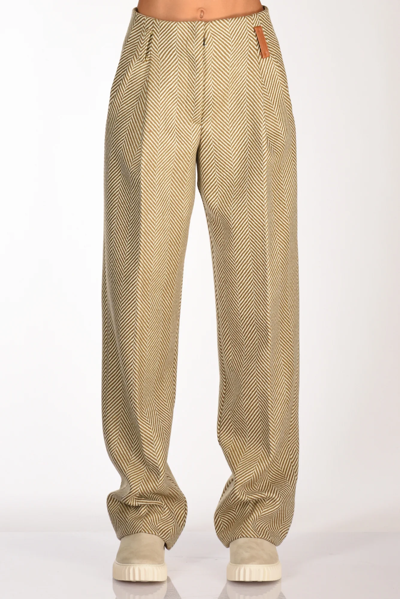 Forte Forte Pantaloni Beige/verde Donna - immagine 4