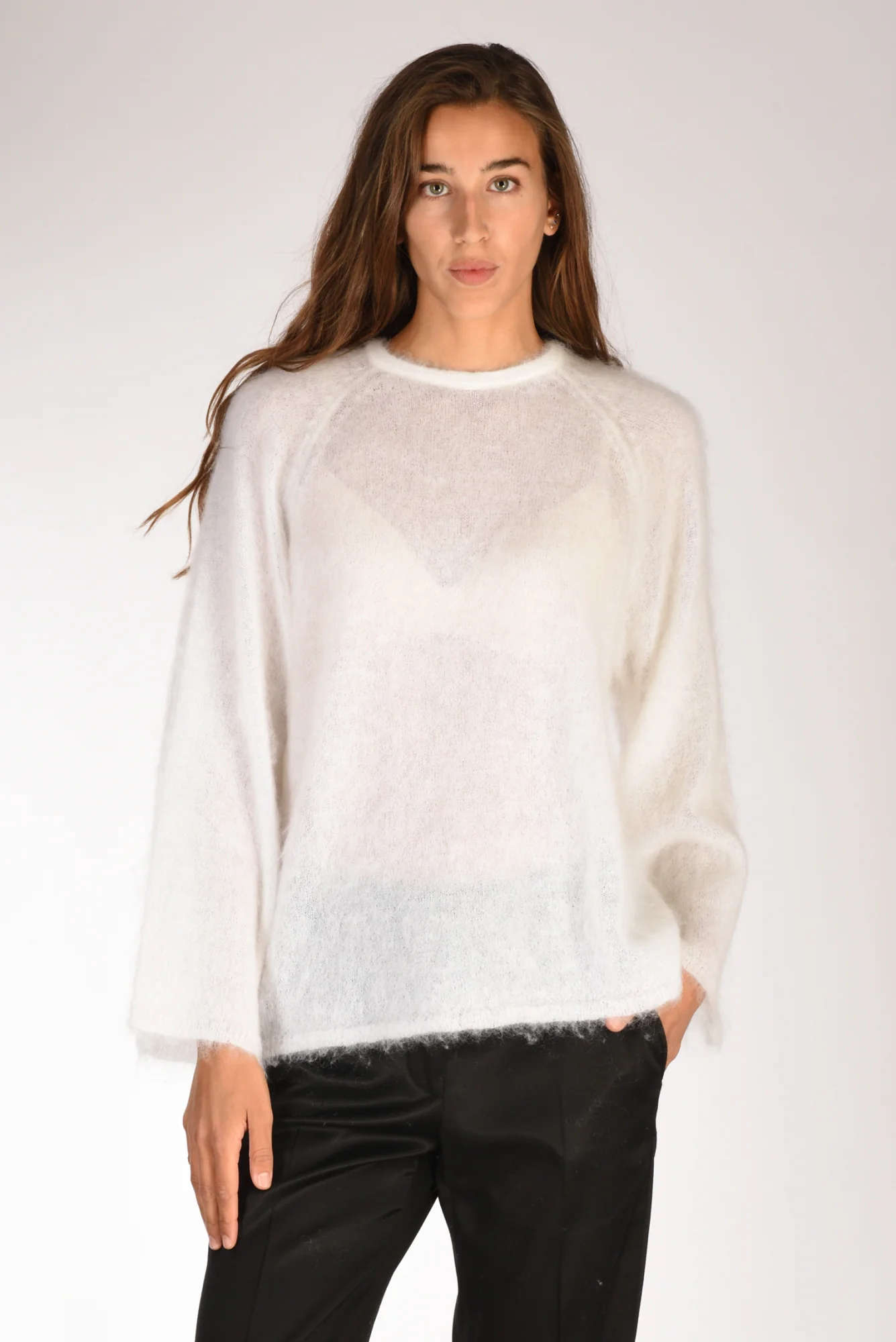Forte Forte Maglia Mohair Bianco Donna - immagine 2