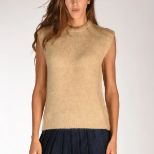 Forte Forte Gilet Maglia Beige Donna