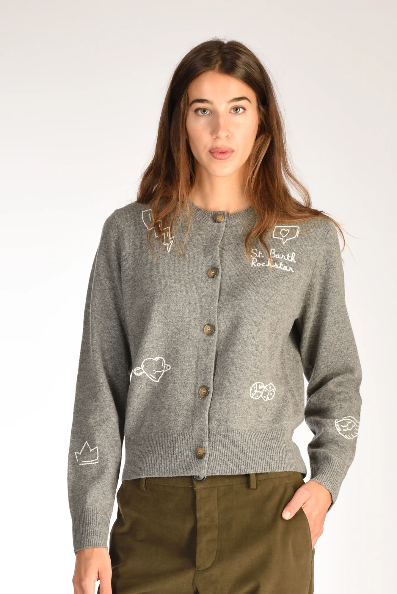 Mc2 Saint Barth Maglia Sierra Grigio Donna - immagine 2