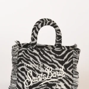 Mc2 Saint Barth Borsa Vanity Mini Bianco/nero Donna