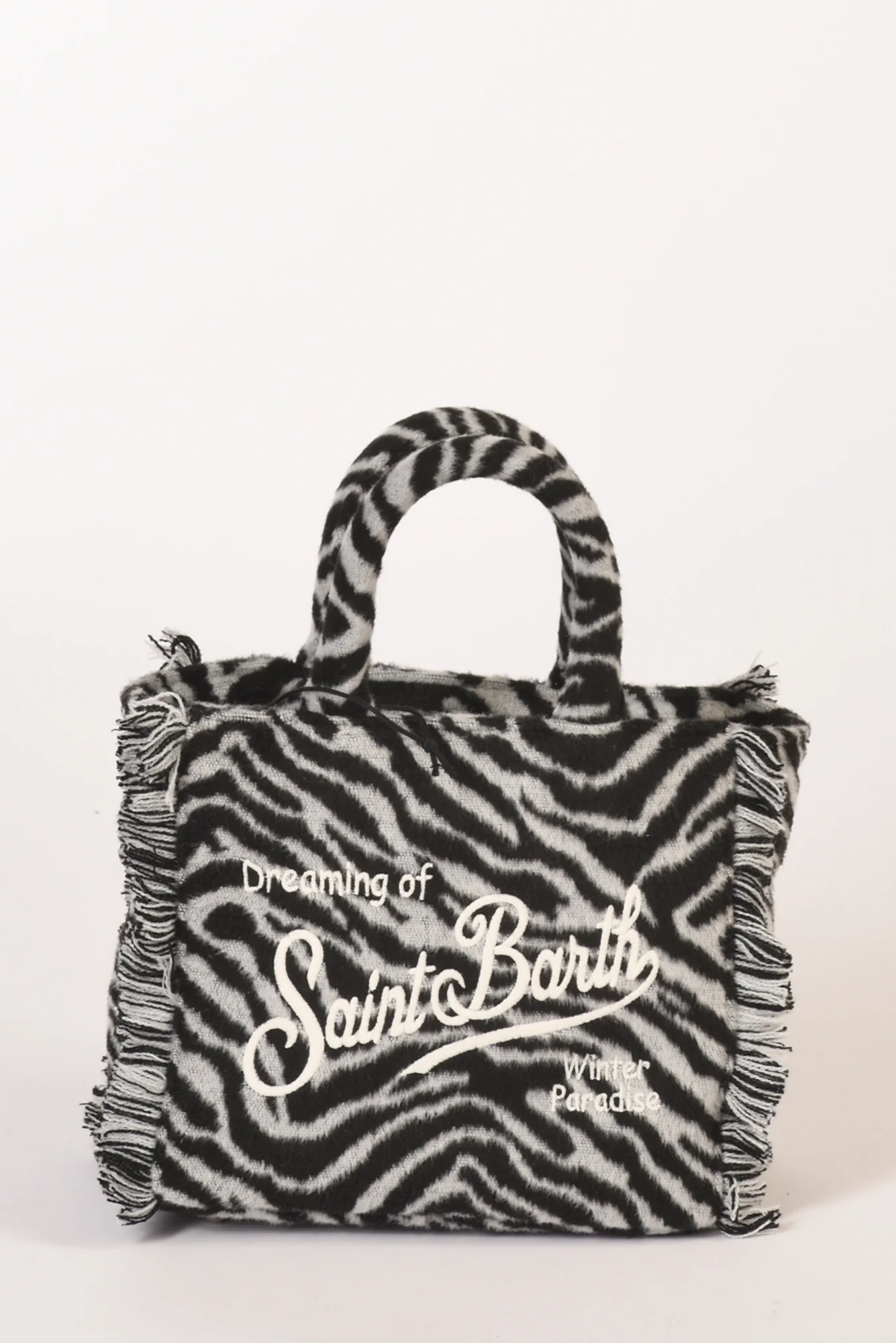 Mc2 Saint Barth Borsa Vanity Mini Bianco/nero Donna