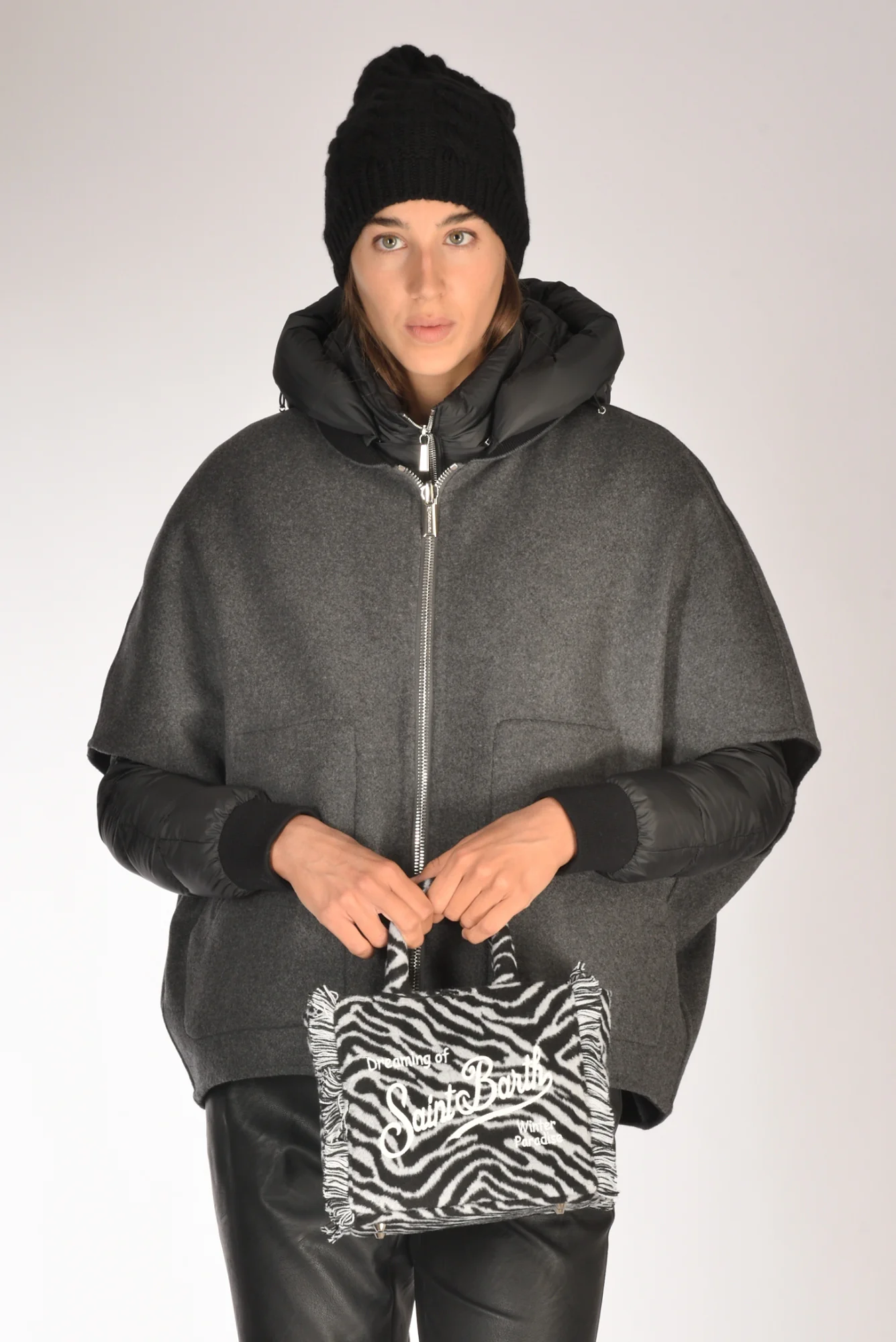 Mc2 Saint Barth Borsa Vanity Mini Bianco/nero Donna - immagine 3