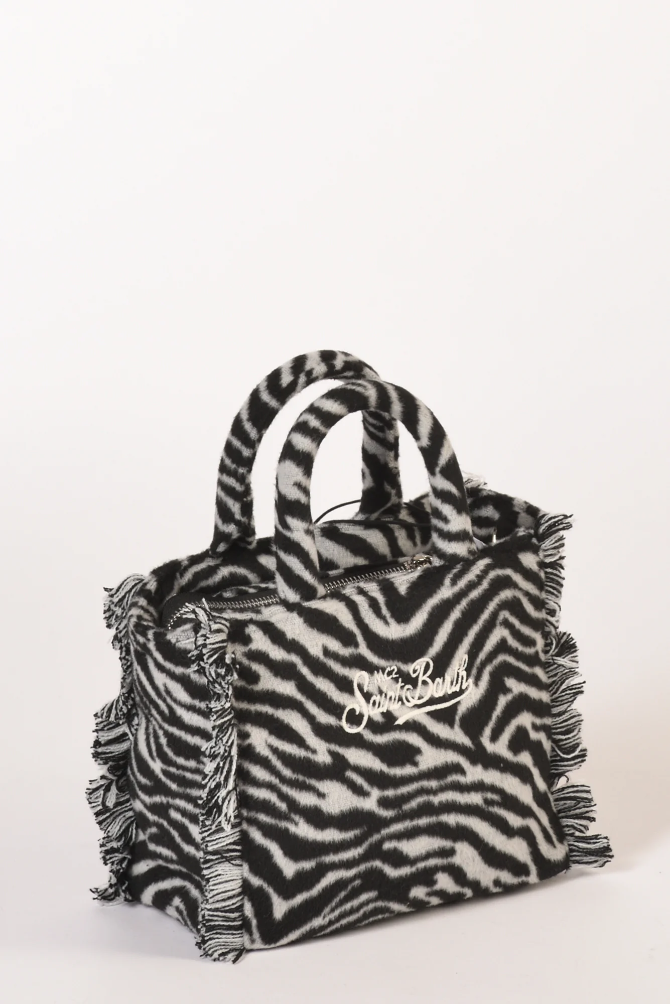 Mc2 Saint Barth Borsa Vanity Mini Bianco/nero Donna - immagine 5