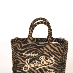 Mc2 Saint Barth Borsa Vanity Mini Nero/beige Donna