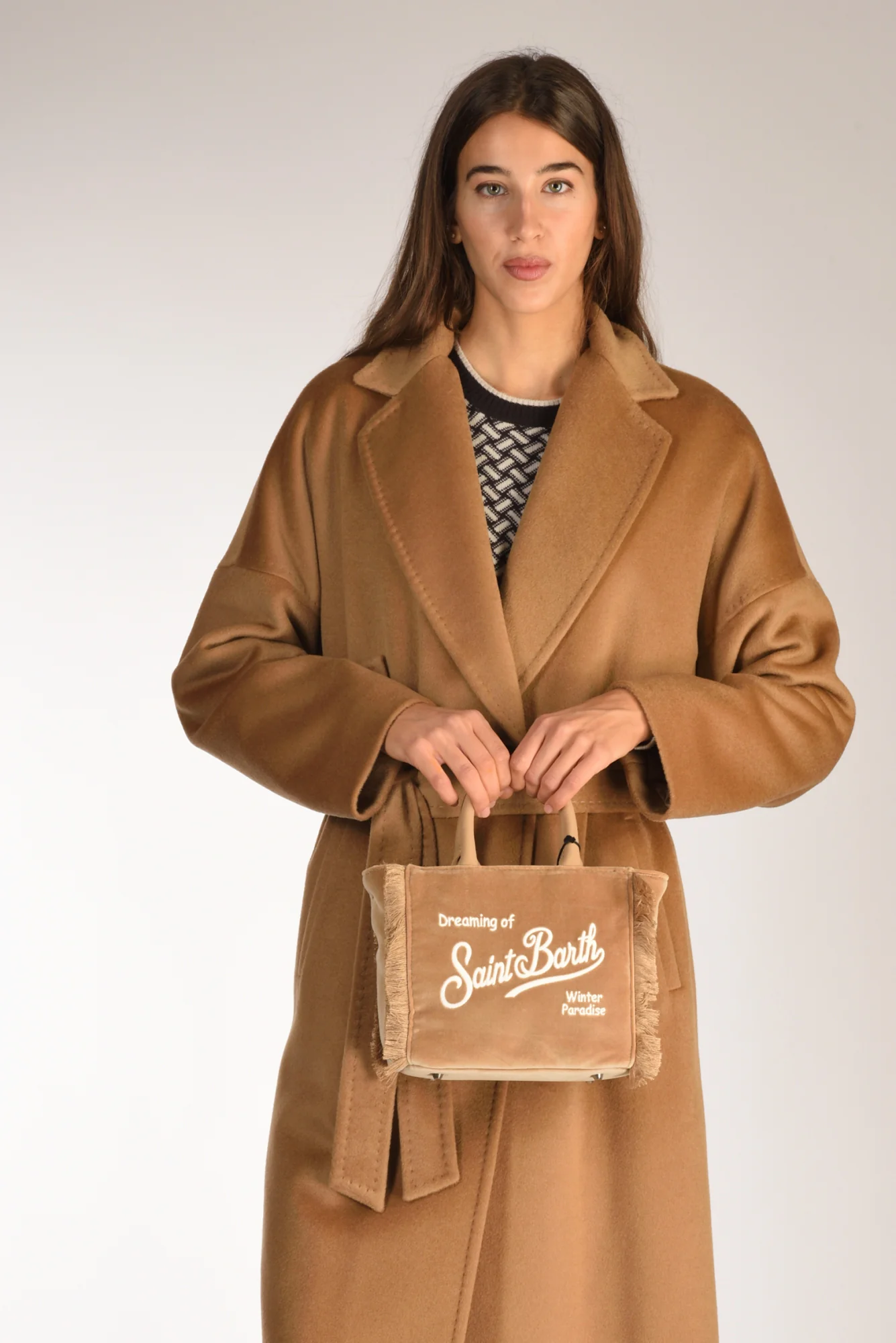 Mc2 Saint Barth Borsa Vanity Mini Beige Donna - immagine 3