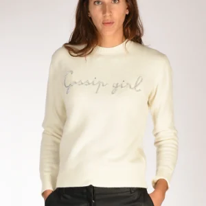 Mc2 Saint Barth Maglia New Queen Bianco/argento Donna