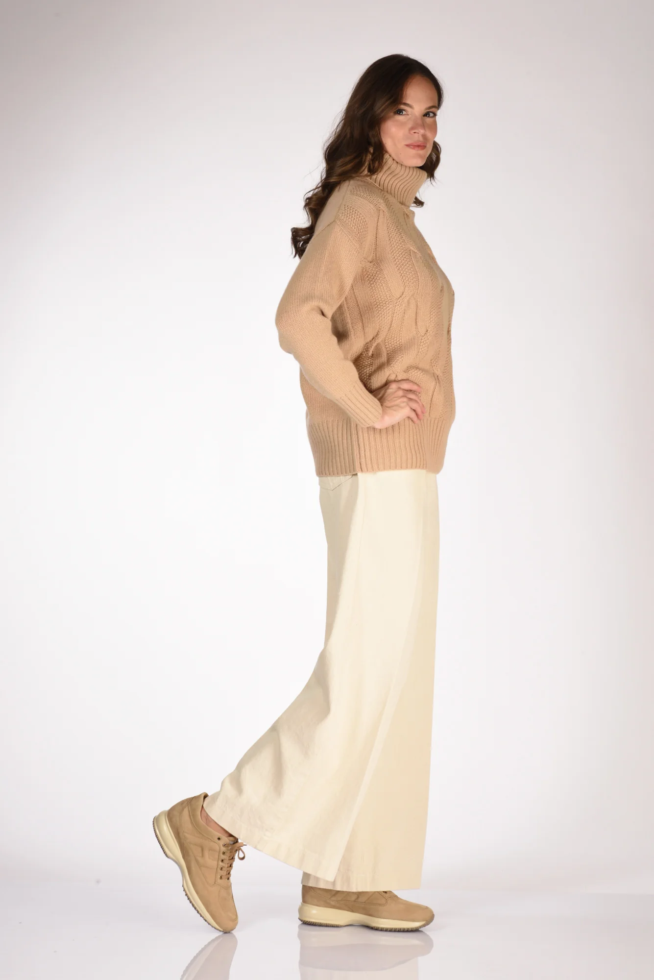 Hogan Sneakers Interact. Beige Donna - immagine 3