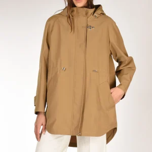 Fay Parka Con Gancio Beige Scuro Donna