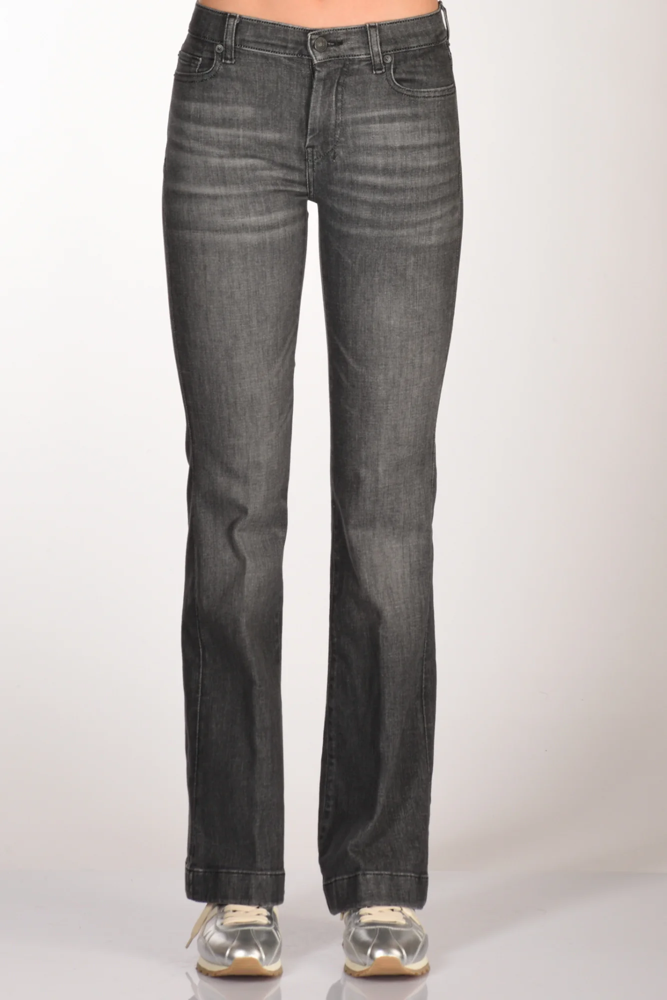 7 For All Mankind Jeans Dojo Grigio Scuro Donna - immagine 4