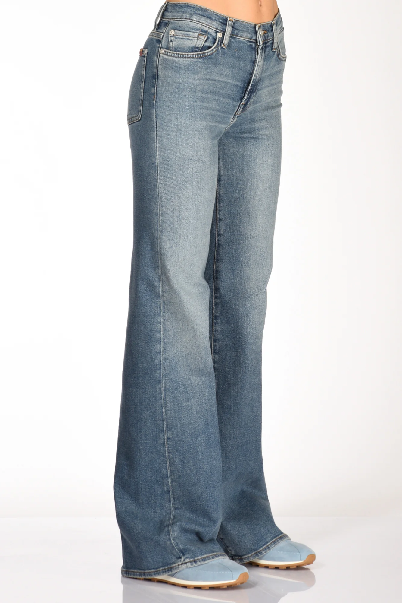 7 For All Mankind Jeans Dojo Blu Donna - immagine 5