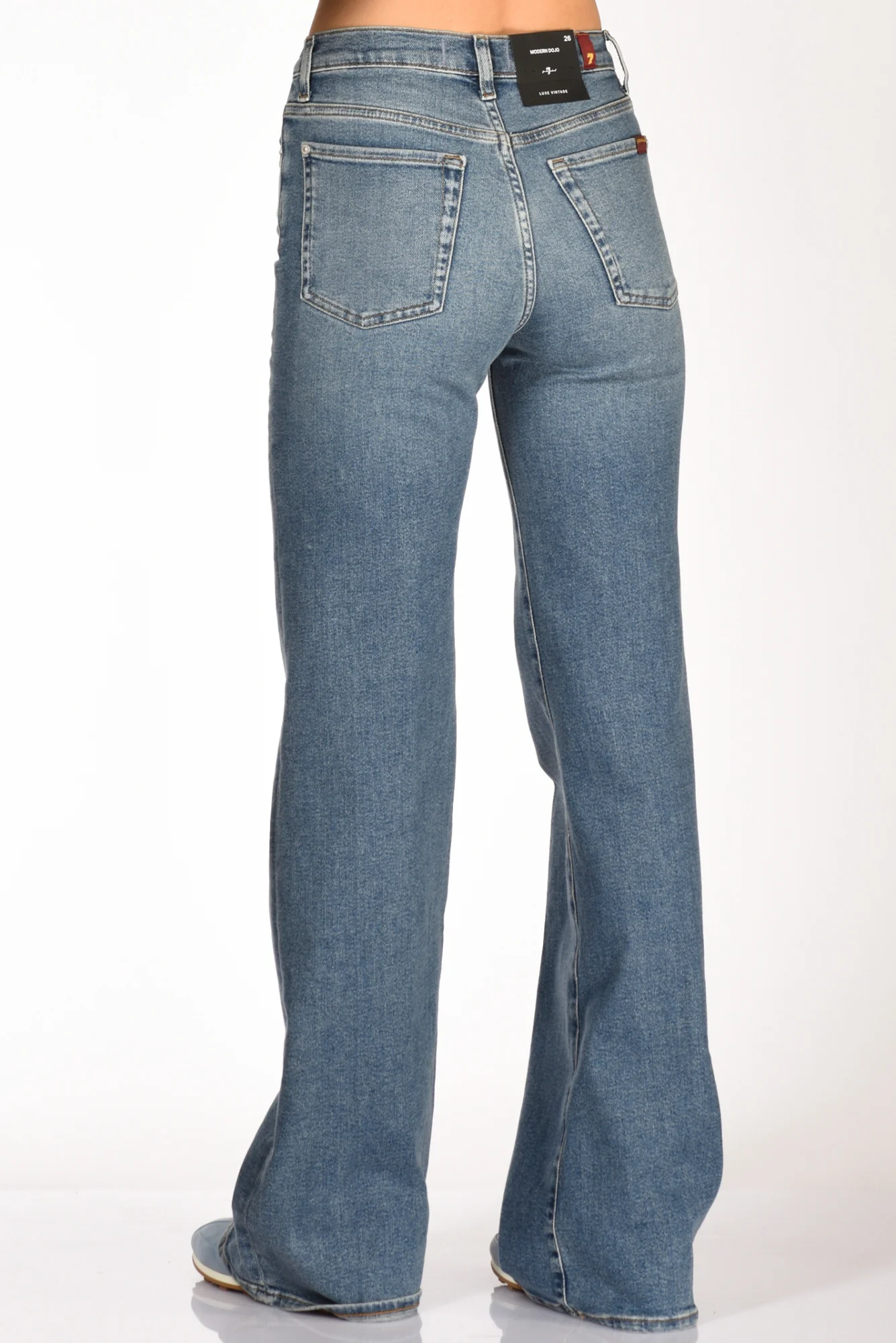 7 For All Mankind Jeans Dojo Blu Donna - immagine 7