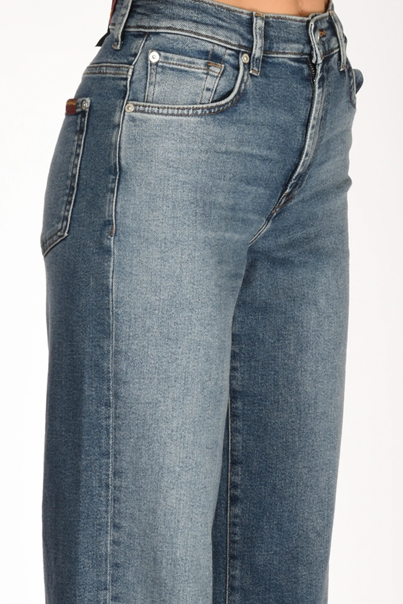 7 For All Mankind Jeans Stovepipe Blu Donna - immagine 6