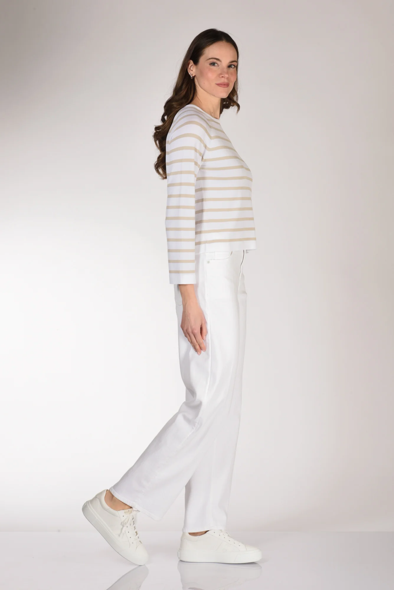 7 For All Mankind Jeans Stovepipe Bianco Donna - immagine 3