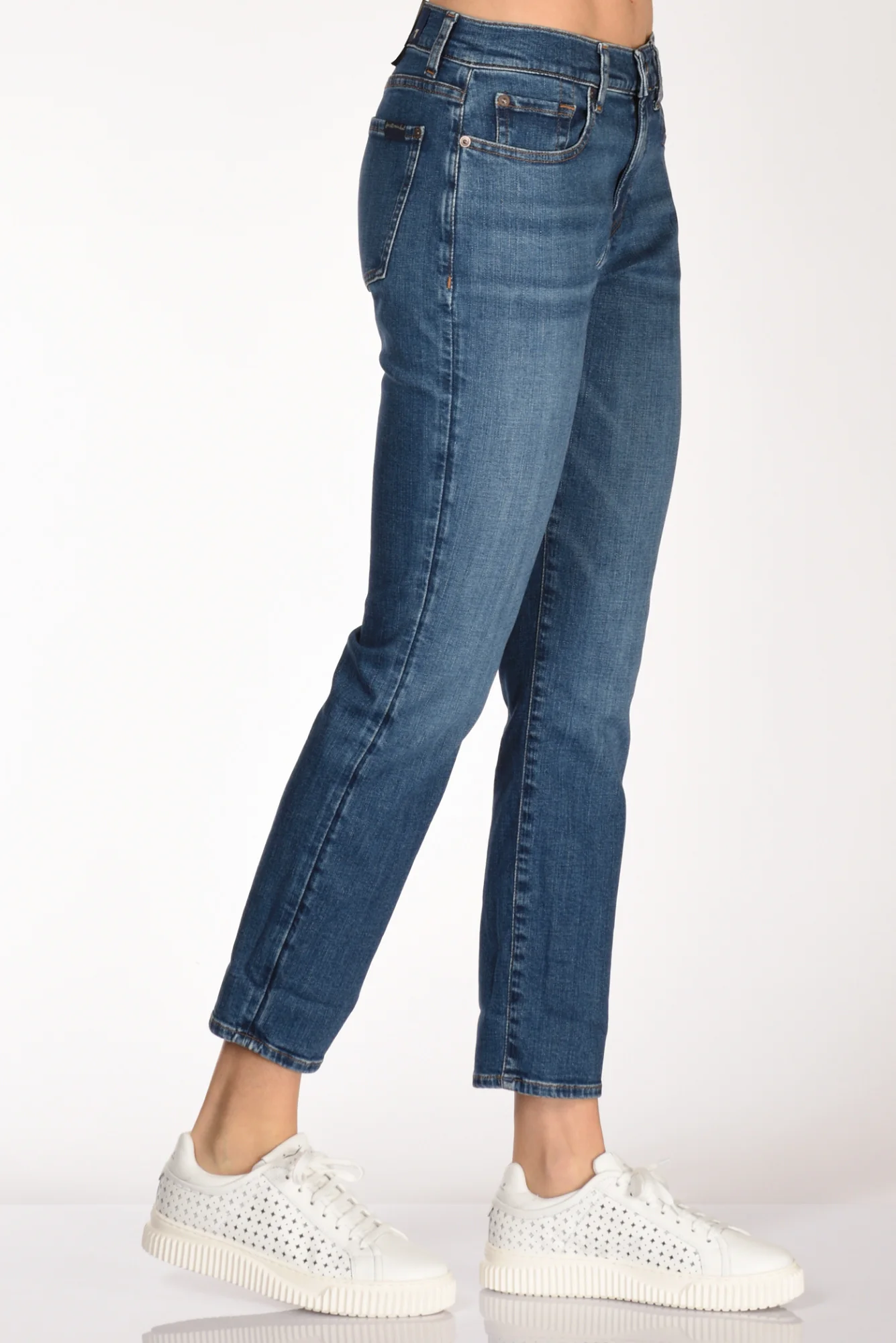 7 For All Mankind Jeans Relaxed Blu Donna - immagine 6