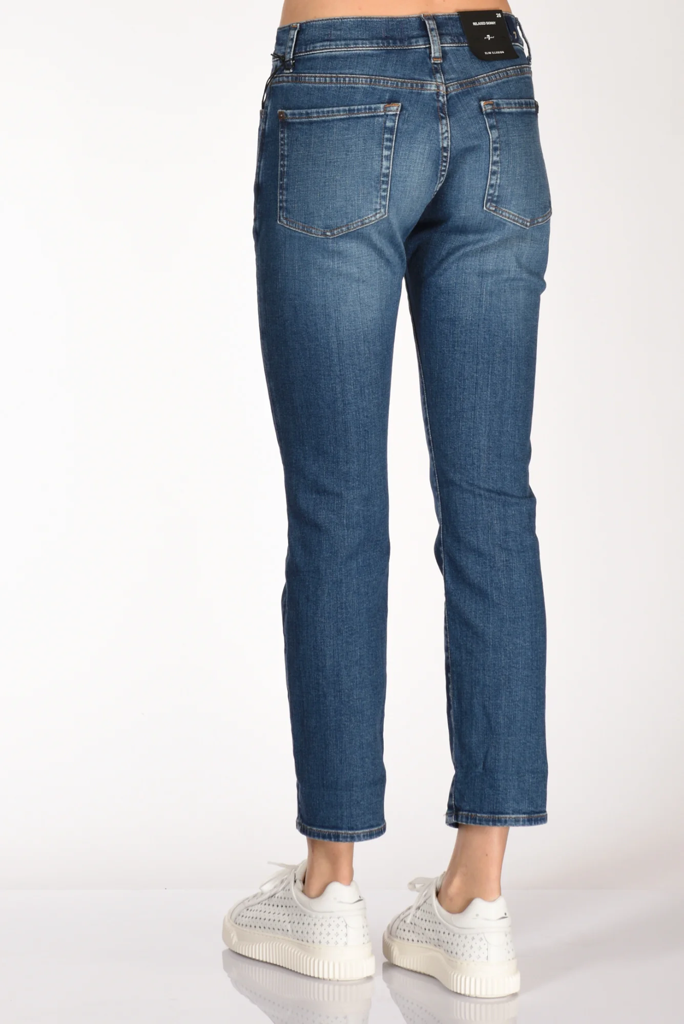 7 For All Mankind Jeans Relaxed Blu Donna - immagine 7