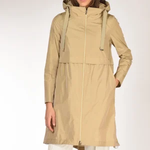 Herno Parka Taffeta Beige Chiaro Donna