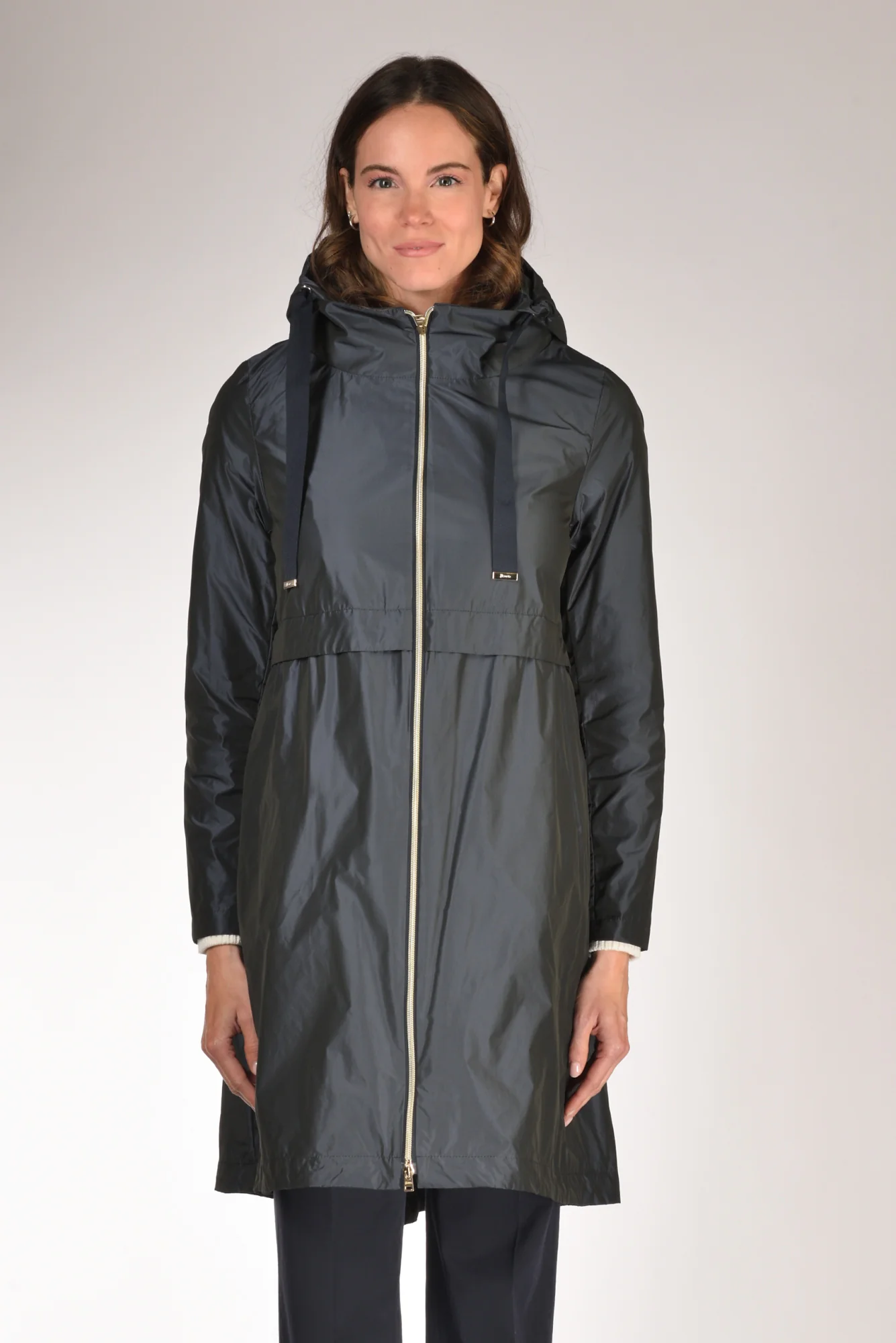 Herno Parka Taffeta Blu Donna - immagine 3