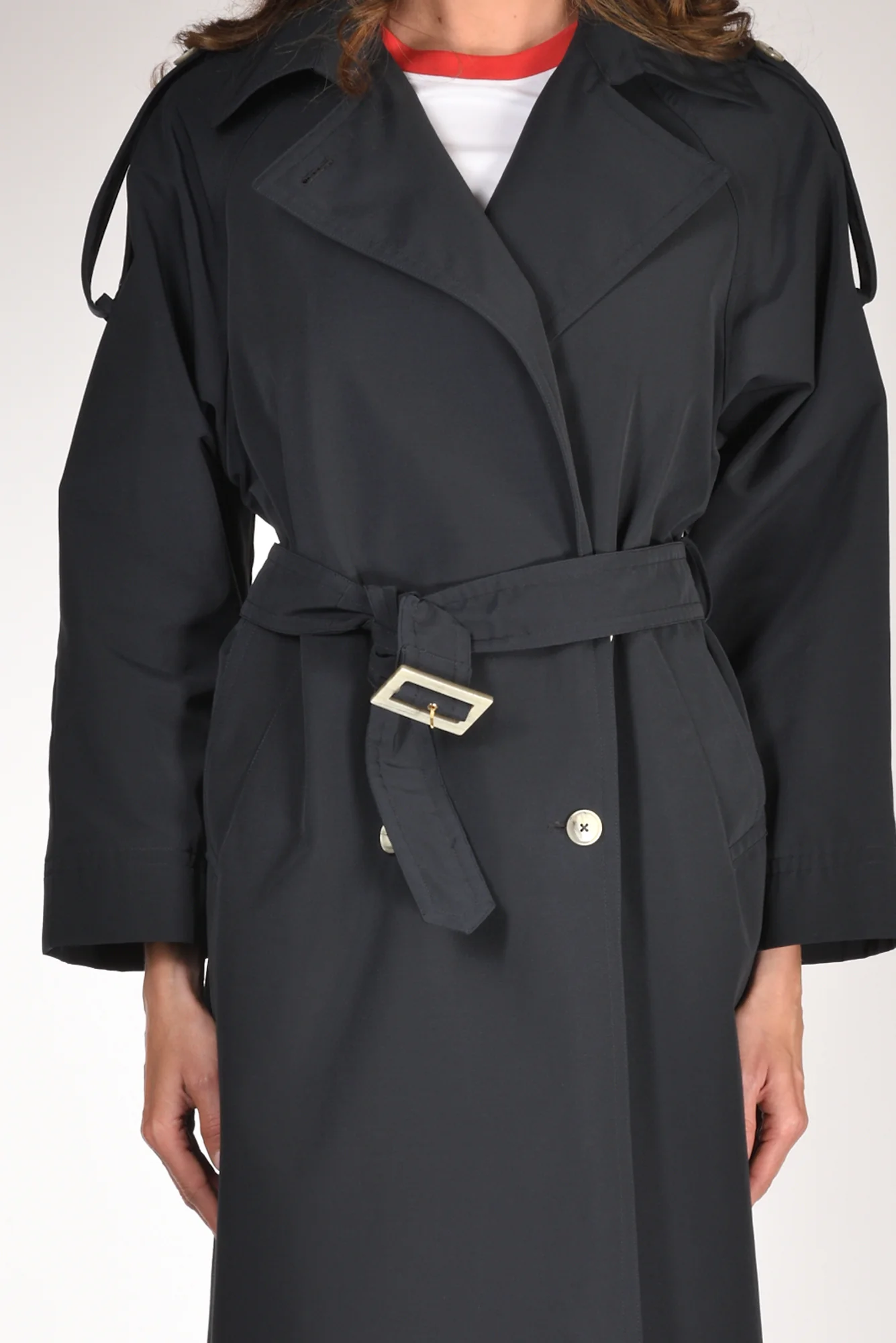 Herno Trench Lungo Blu Donna - immagine 4
