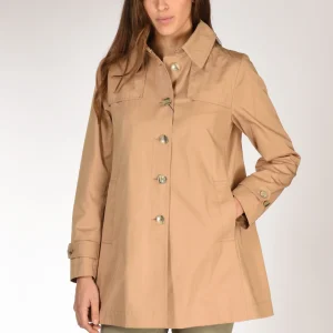 Herno Caban Con Colletto Beige Cammello Donna